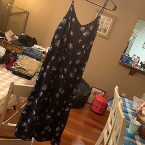 Large blue floral sundress